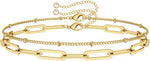 Dainty Gold Bracelet Set