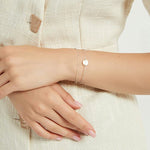 Gold Initial Bracelet Set