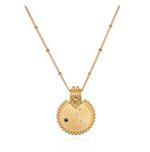 Constellation Zodiac Virgo Sapphire Necklace