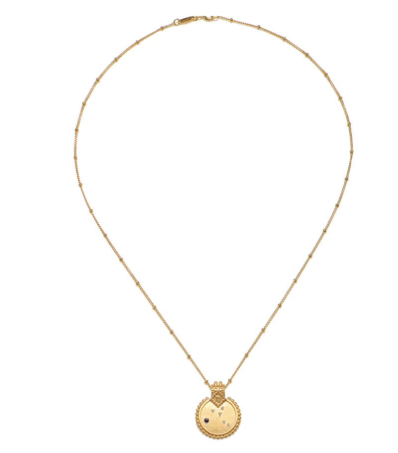 Constellation Zodiac Virgo Sapphire Necklace – MY MAHANA