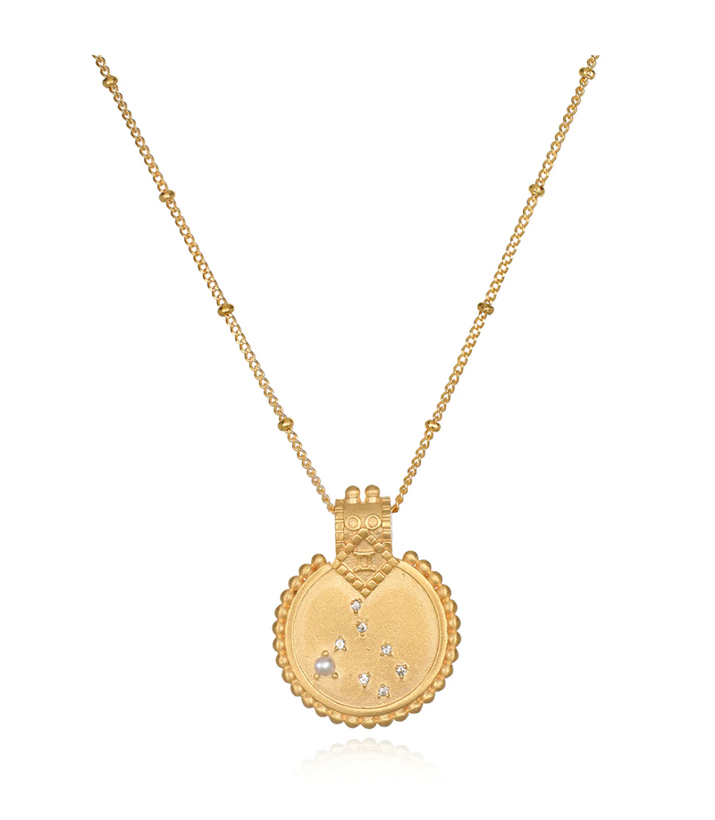 Constellation Zodiac Gemini Pearl Necklace MY MAHANA