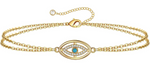 Gold Evil Eye Bracelet