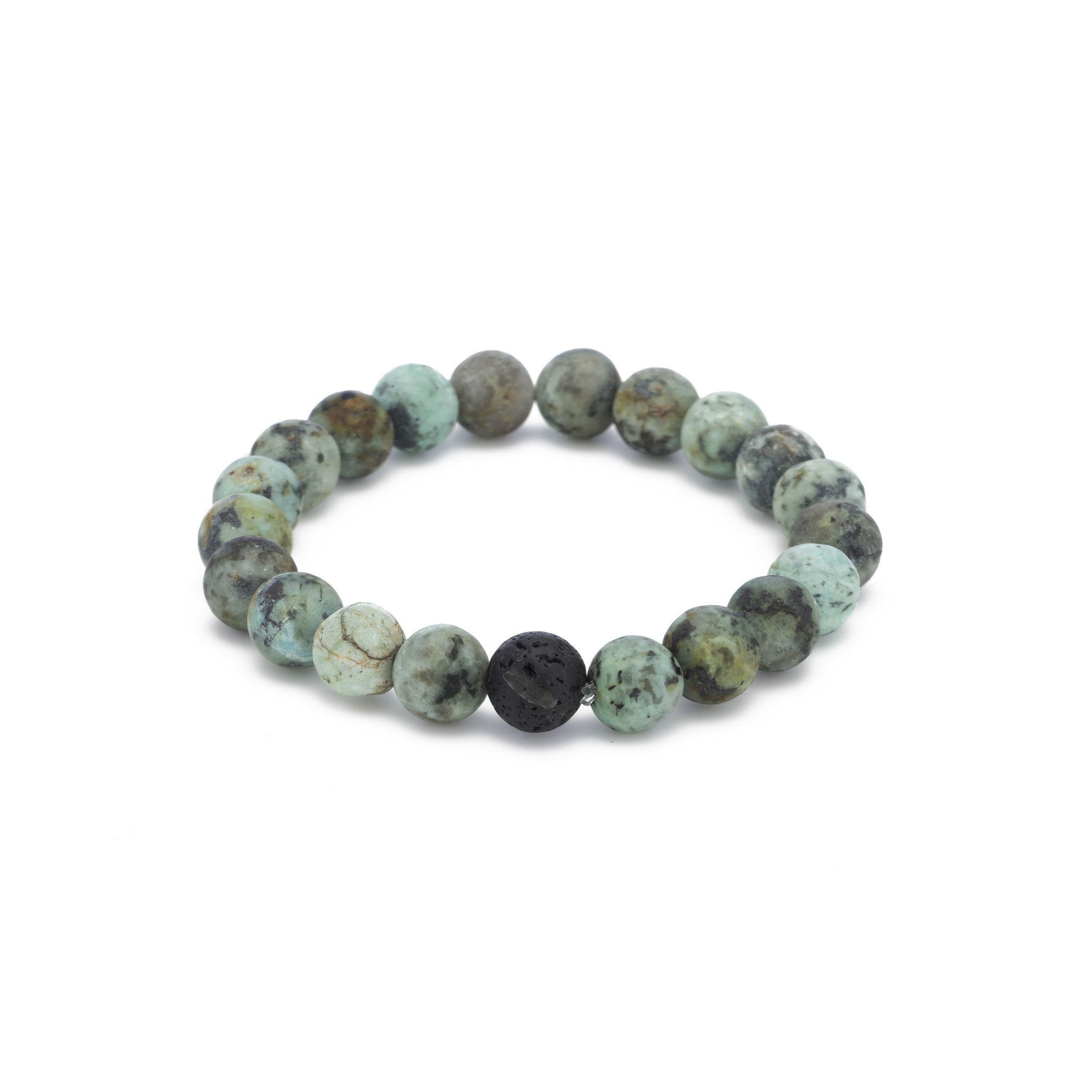 Inner Journey African Turquoise and Tiger Eye Wrist Mala - DharmaShop