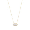 Moonstone Ellipse Necklace