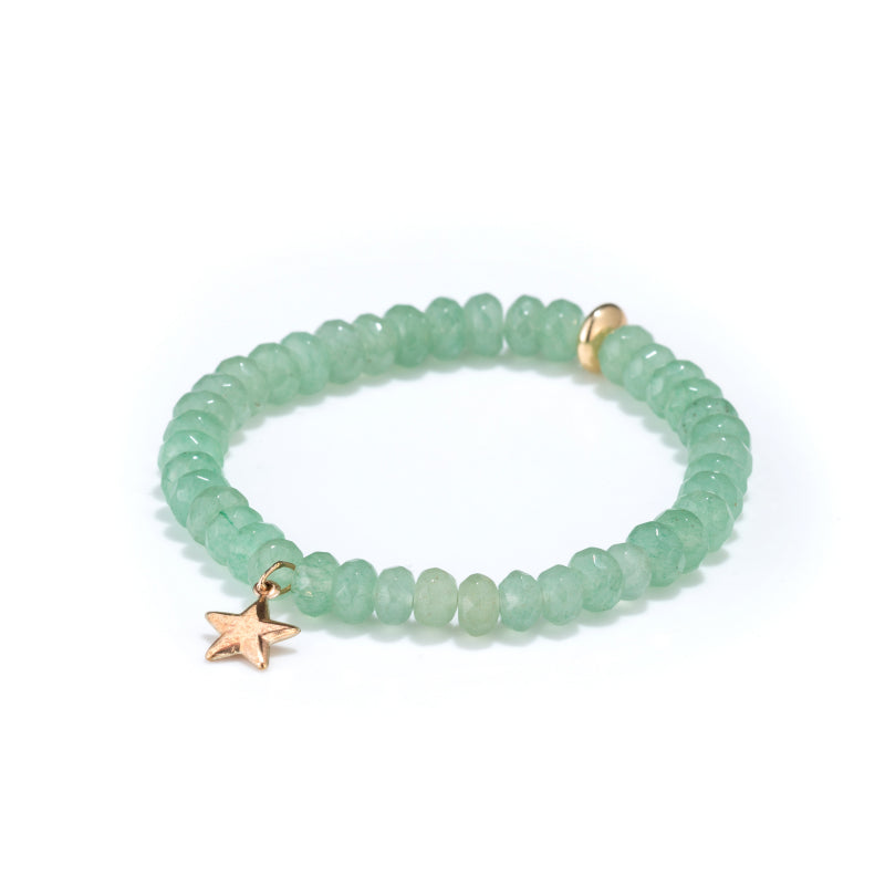 Success Bracelet With Star Charm and Roundel Beads
