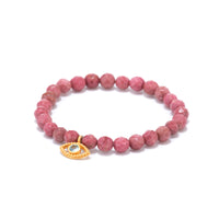 Compassion Intention Gemstone Bracelet With Evil Eye Charm