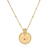 Constellation Zodiac Cancer Ruby Necklace