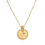 Constellation Zodiac Taurus Emerald Necklace