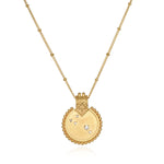 Constellation Zodiac Aries White Topaz Necklace